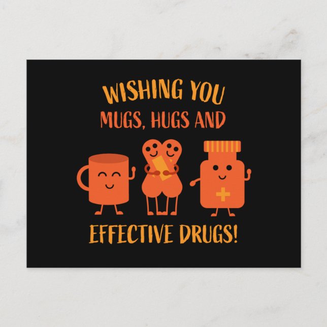 Covid Erholung wird bald gut Postkarte (Vorderseite)