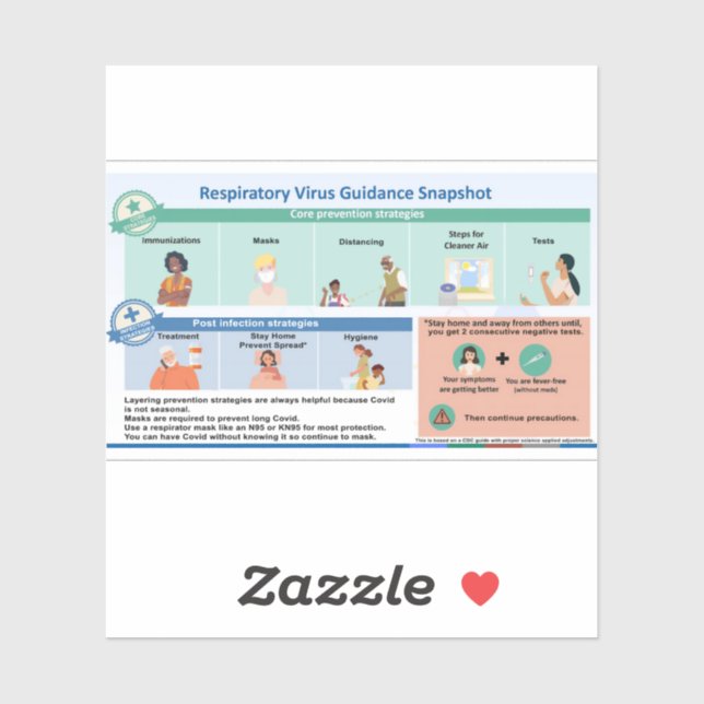 Covid-Führung Vinyl-Aufkleber Aufkleber (Blatt)