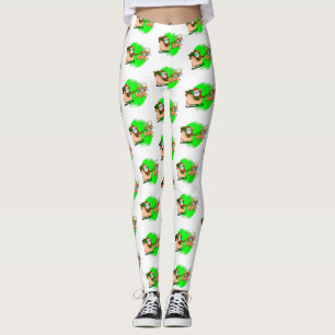 covid-Gesichtsmaske Weihnachtsmann Rentier Weihnac Leggings