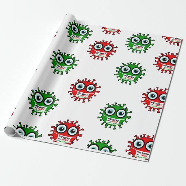 Covid Gift Wrap Geschenkpapier (Ungerollt)