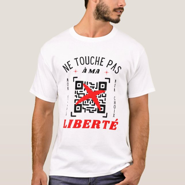COVID-Non-Pass Sanitäre Anti-Impfung - Touch Pas à T-Shirt (Vorderseite)