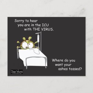 COVID Postcard #5 in CORONA-Serie von Dan Youra Postkarte