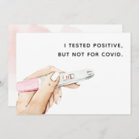 COVID Pregnancy Revecard for Husband Watercolor