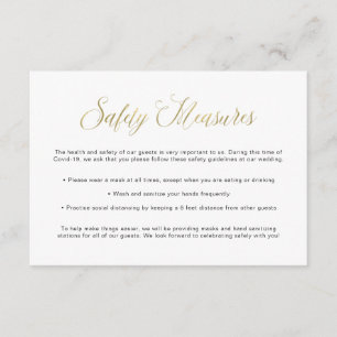 Covid Safety Guidelines Informationen zur Weddin Begleitkarte