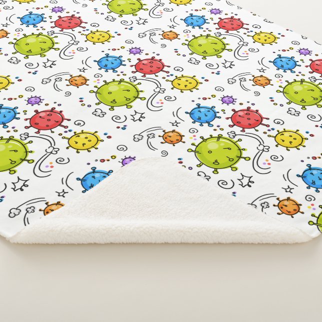 Covid-Virensymbole Sherpadecke (3/4)