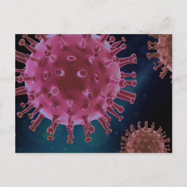 Covid Virus Biology Postkarte (Vorderseite)