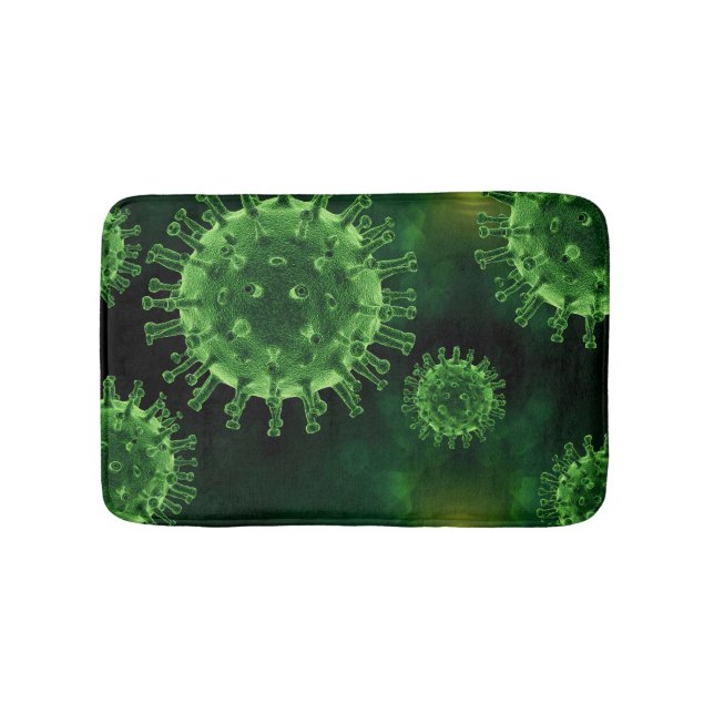Covid-Virus-Infektion Badematte (Vorderseite)