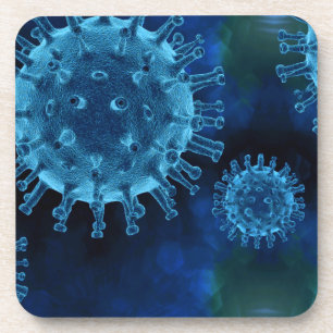 Covid-Virus-Infektion Getränkeuntersetzer