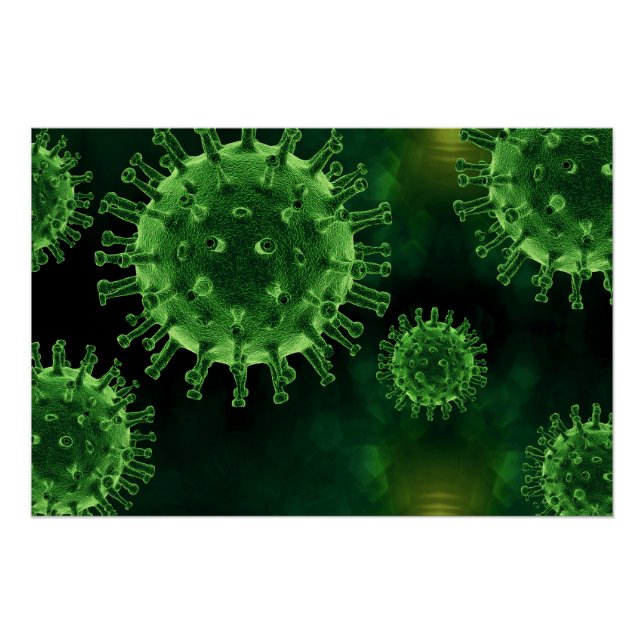 Covid-Virus-Infektion Poster (Vorderseite)