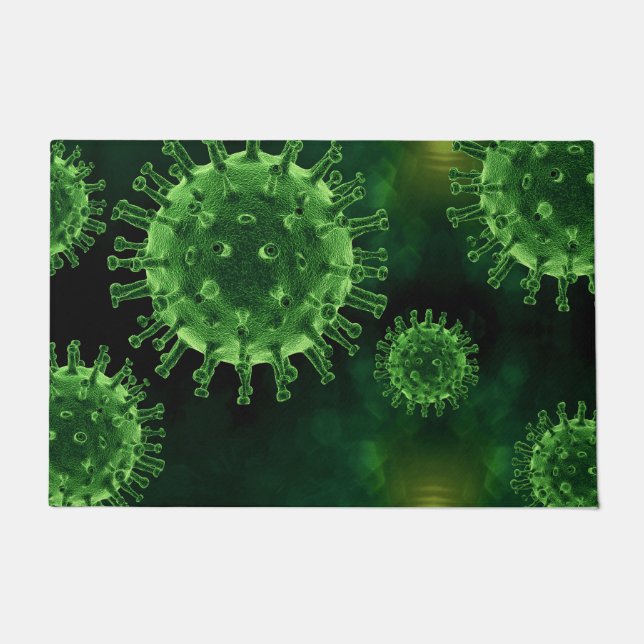 Covid Virus Pathogen Infection Floor Mat Fußmatte (Vorderseite)