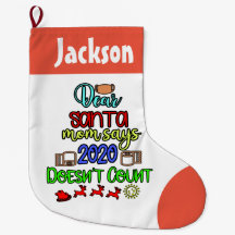 COVID Weihnachten Strumpf - Quarantäne Pandemie La