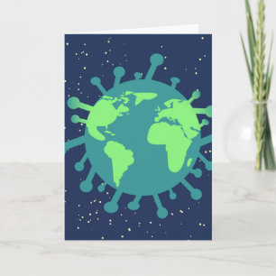 Covid World Feiertagskarte