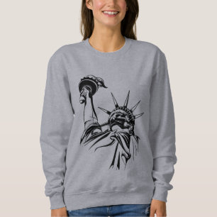covide Statue der freiheitlichen Gesichtsmaske Sweatshirt