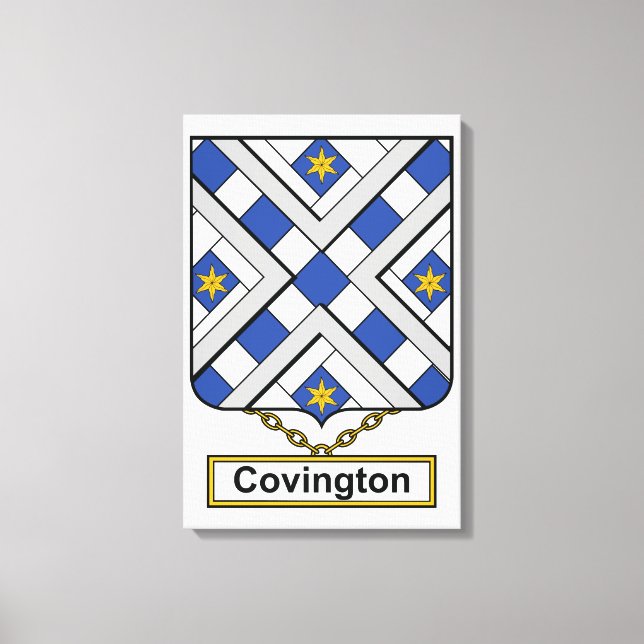 Covington Familienwappen Leinwanddruck (Vorderseite)