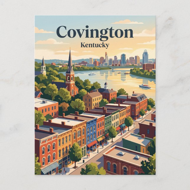 Covington, Kentucky Postkarte (Vorderseite)