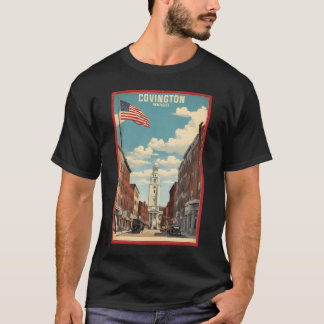 Covington Kentucky Usa Vintage Tourismus T-Shirt
