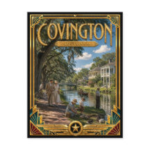 Covington Louisiana Vintage Art Deco Golden Age