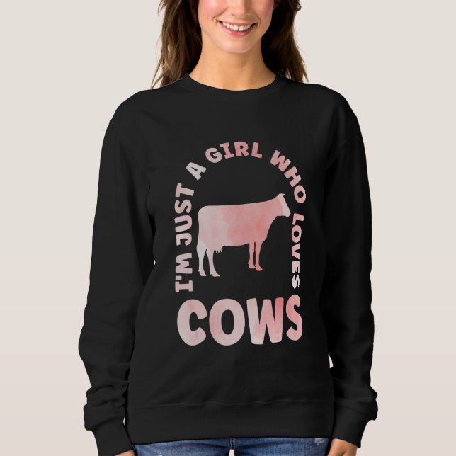 Cow Apparel Farmer Cows Lover for Women & Kids_3 Sweatshirt (Vorderseite)