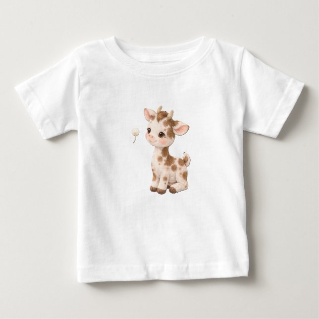 Cow Baby T-Shirt – Cute Spotted & Striped Babies N (Vorderseite)