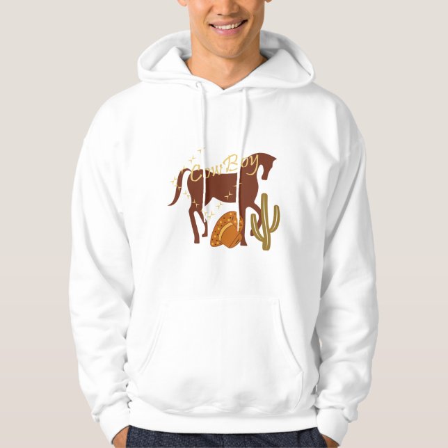 Cow boy hoodie (Vorderseite)