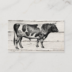Cow Business Cards - Hereford Farm Animal Visitenkarte