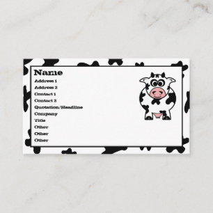 Cow Business Cards Visitenkarte
