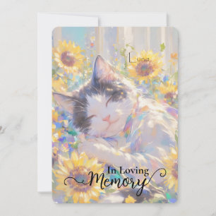 Cow Cat Beileid Card Feiertagskarte