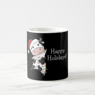 Cow Cheerful Christmas Winter Kaffeetasse