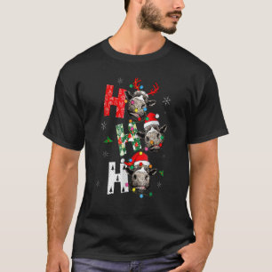 Cow Clause Hos Hos Hos Farmer Farms Animals Xmas H T-Shirt