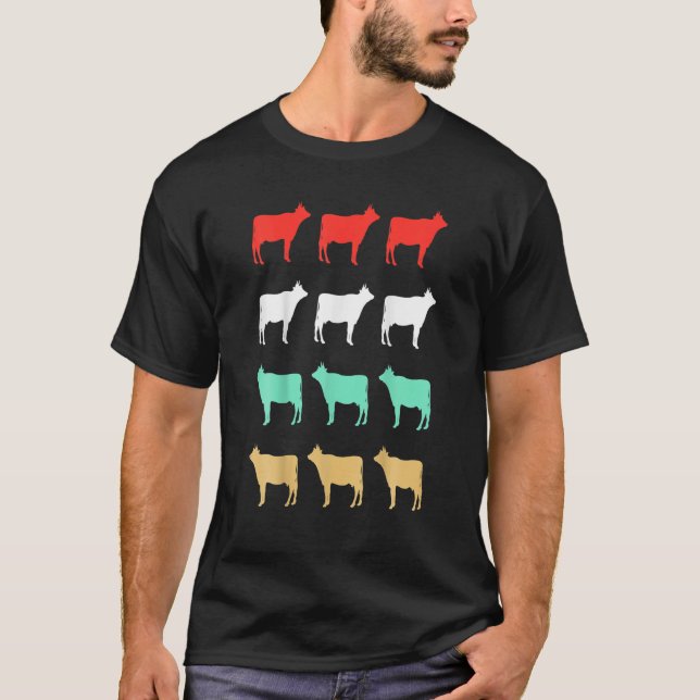 Cow Design Funny Cow Lover T-Shirt (Vorderseite)