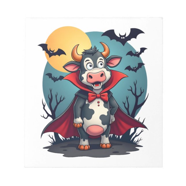 Cow Dracula erhebt sich Notizblock (Vorderseite)