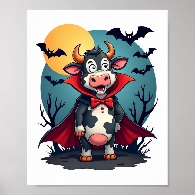 Cow Dracula erhebt sich Poster (Vorne)