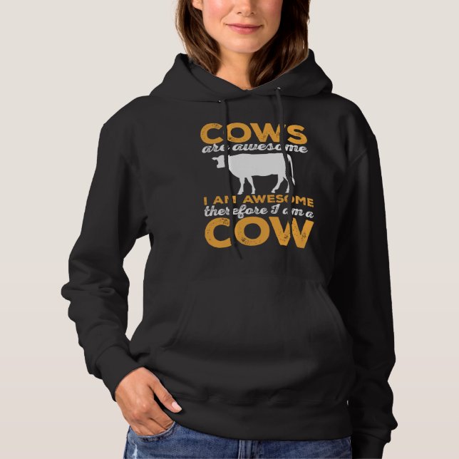 Cow Farm Animals Cows are Awesome Hoodie (Vorderseite)