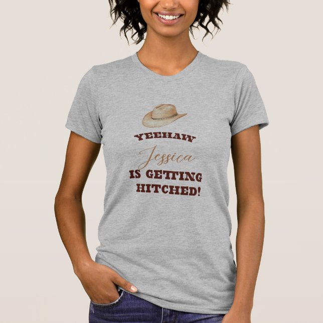 Cow Girl Bachelorette T-Shirt (Vorderseite)