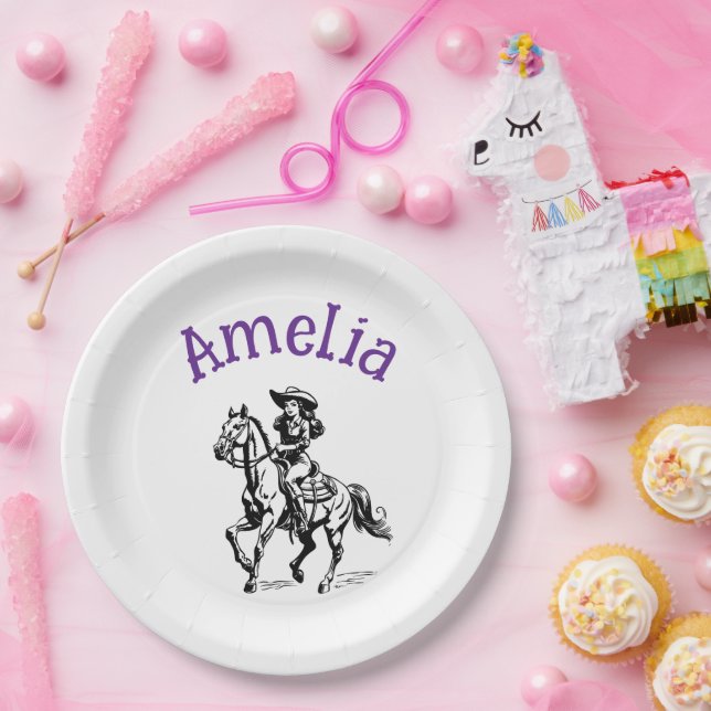 Cow Girl Pappteller (Party)