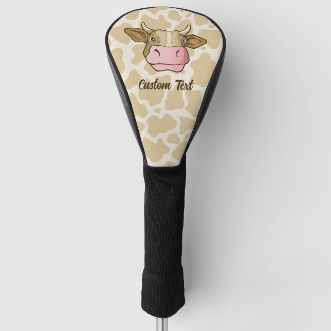 Cow Head Golf Cover Golf Headcover (Vorderseite)