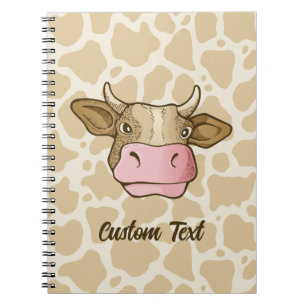 Cow Head Notebook Notizblock
