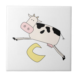Cow Jumps Over Moon Fliese