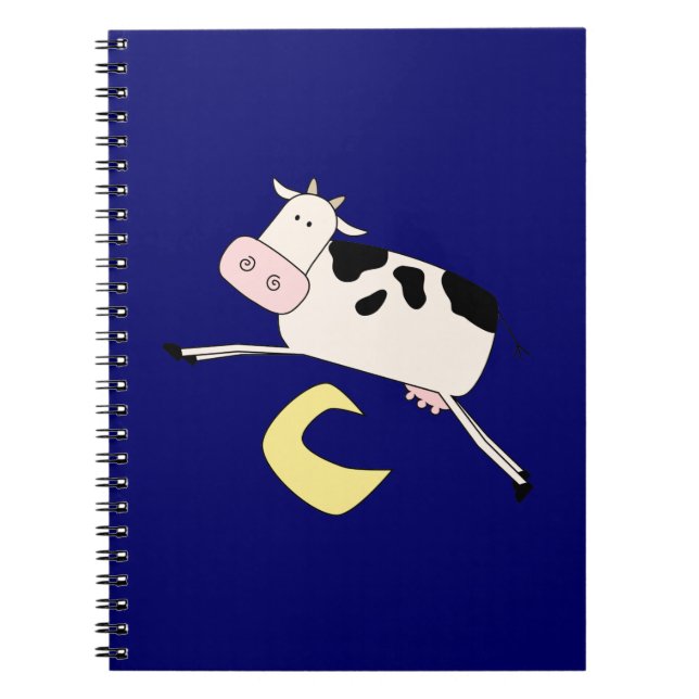 Cow Jumps Over Moon Notizblock (Vorderseite)