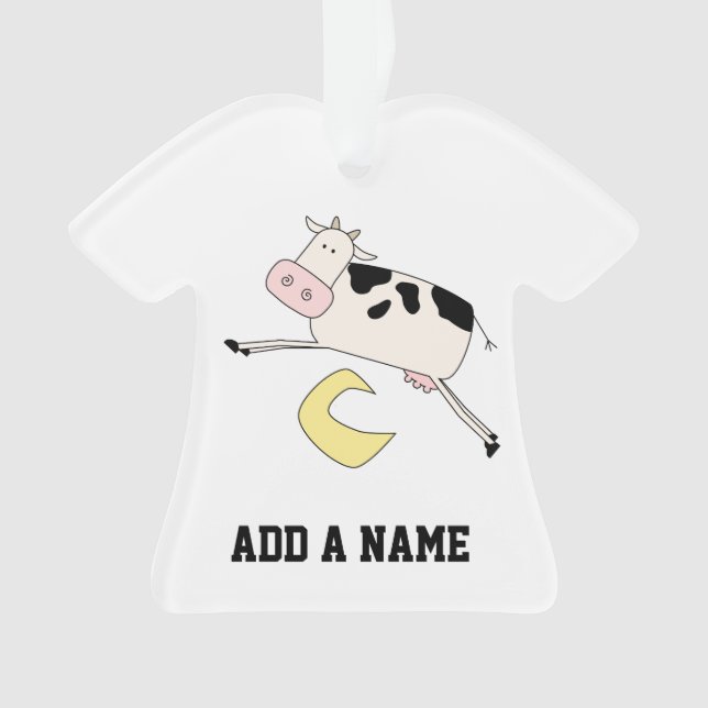 Cow Jumps Over Moon Ornament (Vorderseite)