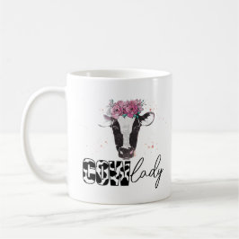 Cow Lady Coffee Tasse - Niedliches Lebensgeschenk