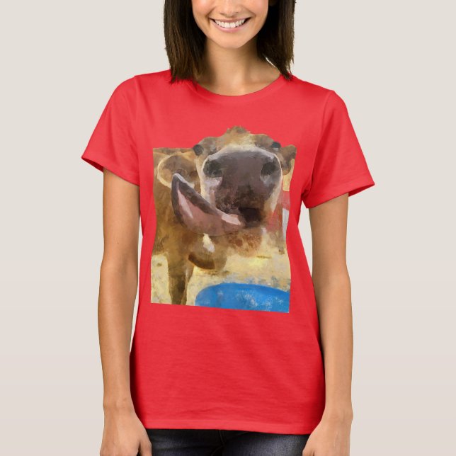 Cow Lick Painting T-Shirt (Vorderseite)