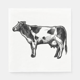 Cow Lover Country Life Farm Bauer Hochzeitkühe Serviette