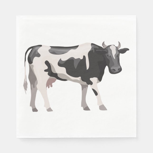 Cow Lover Country Life Farm Bauer Hochzeitsweihe Serviette (Vorderseite)