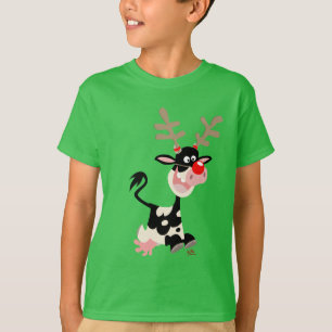 Cow Masquera als Rentier Children T - Shirt