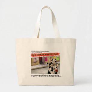 Cow Matinee Beängstigend Moovie Funny T-Shirts & G Jumbo Stoffbeutel