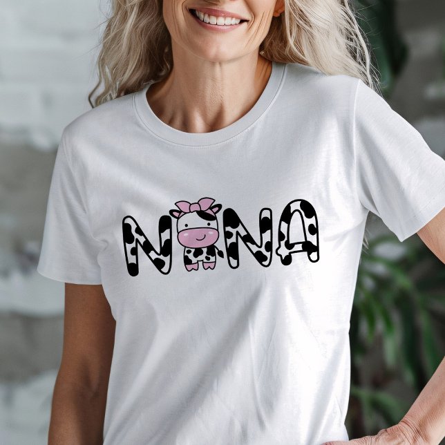 Cow Nana Oma T - Shirt für Kuh-Themed Party (Von Creator hochgeladen)