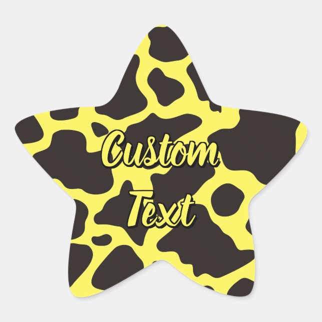 Cow Pattern Sticker (Vorderseite)