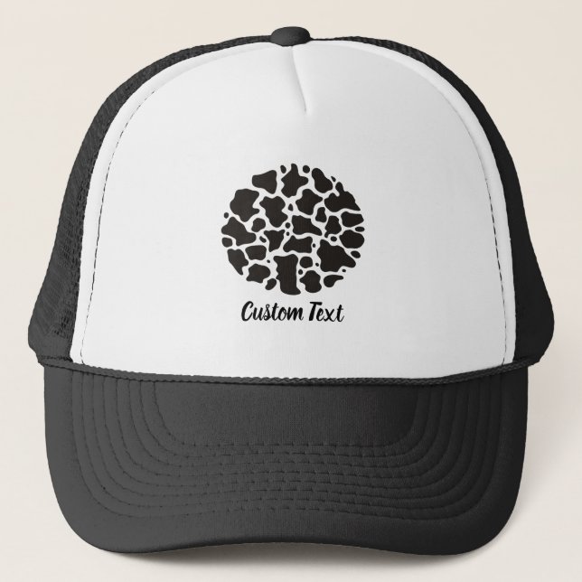 Cow Pattern Trucker Hat Truckerkappe (Vorderseite)