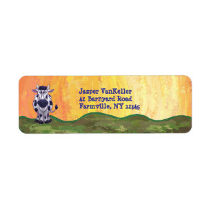 Cow Personalisiert Address Labels